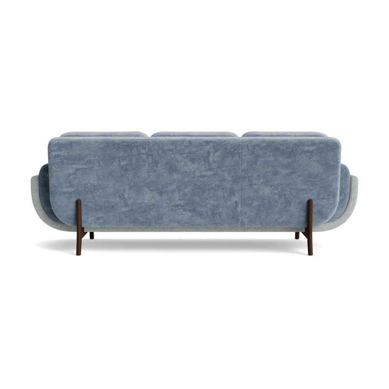 Regatta 100 Sofa, Vintage Chenille-Smoky Blue/Textured Slub-Sky Blue, Sienna