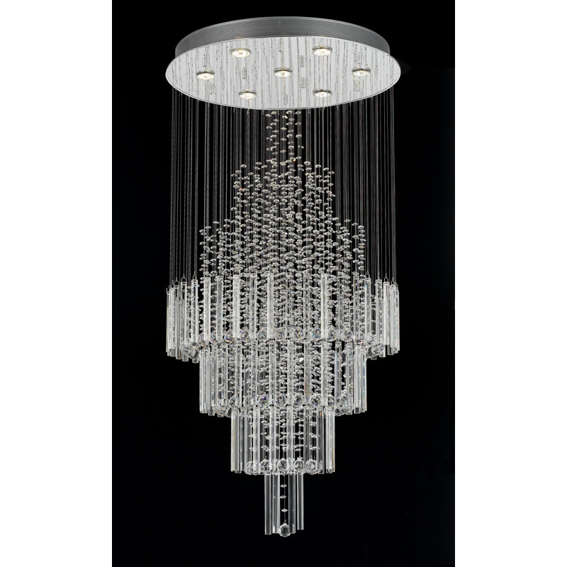 Glass/Crystal Semi Flush Mount