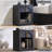 18"W Modern Arched Nightstand Set of 2，Bedside Table with Charging Station, Drawer and Open Shelf-651687034-638203737