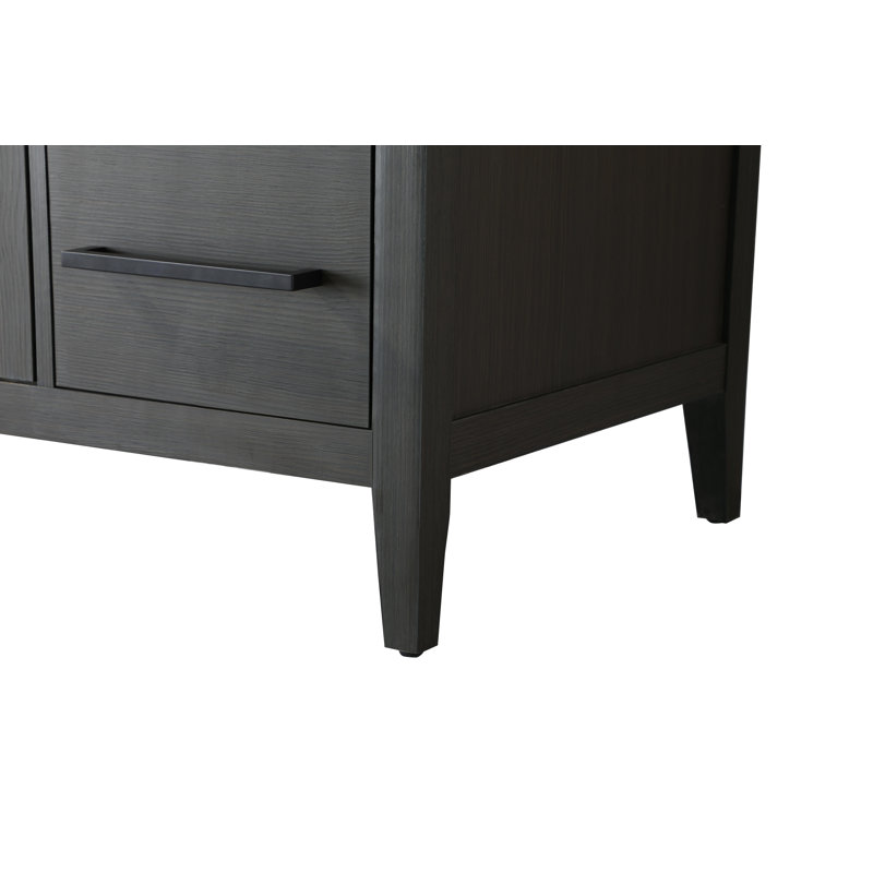 54 Inch Single Bathroom Vanity, Mocha Brown