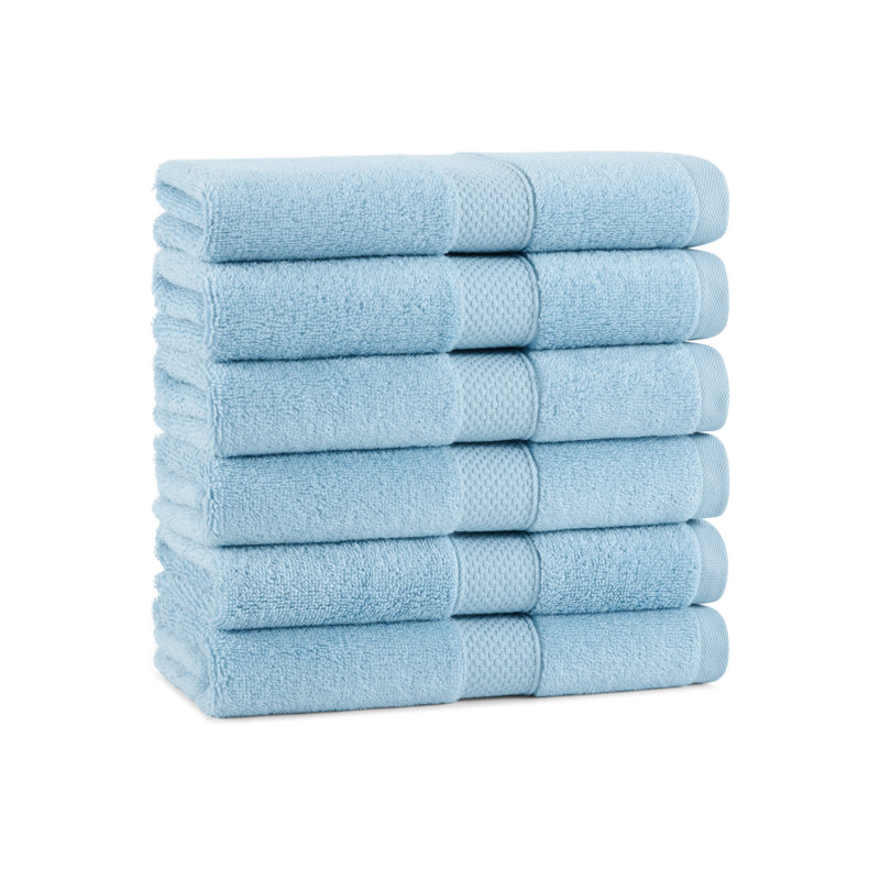 Standard Cotton Hand Towel 16x30 (6/Pack), Pool Blue