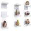 Ensemble de 9 petites tablettes murales flottantes pour salle de bain