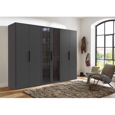 Aplington 6 Door Manufactured Wood Wardrobe
