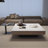 Italian light luxury square stone coffee table-106733734-125119960