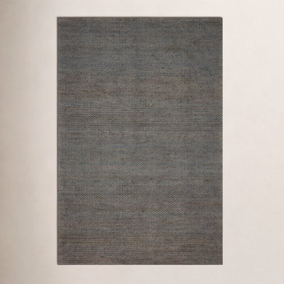 Abisai Brown Gray Hand-Woven Jute Rug