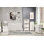 Domnique White 2 Drawer Bedside Table