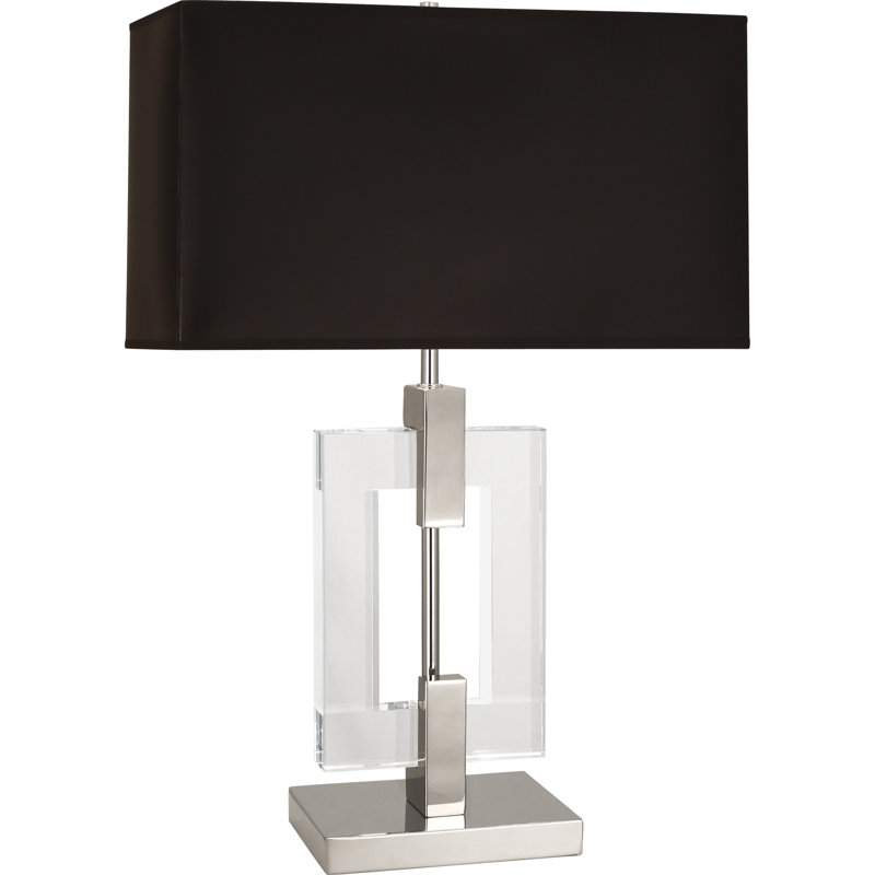 Lampe de table Modern Crystal, Nickel poli, Noir, noir, noir, noir