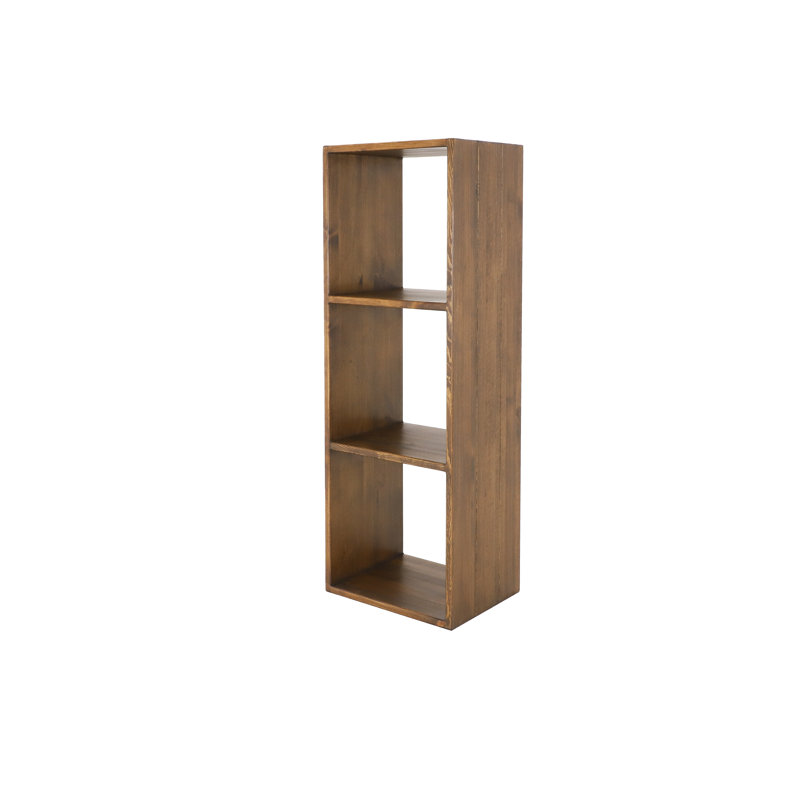 Cerny 145cm H x 50cm W Solid Wood Cube Bookcase