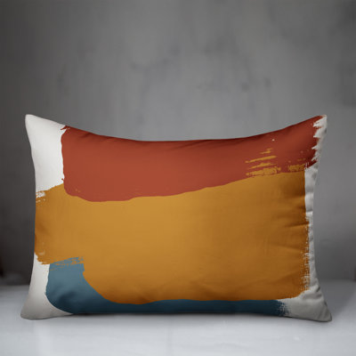 Abstract Outdoor Reversible Throw Pillow