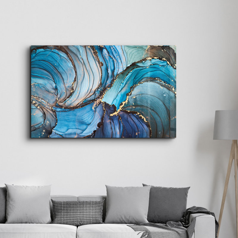 Elegant Tempered Glass Wall Art Painting, 18.1 x 28.3 inches | 100% Tempered Glass, Thickness: 0.16 inches | UV Printed for Vibrant Colors & Durability | Perfect for Home Decor & Modern Aesthetics