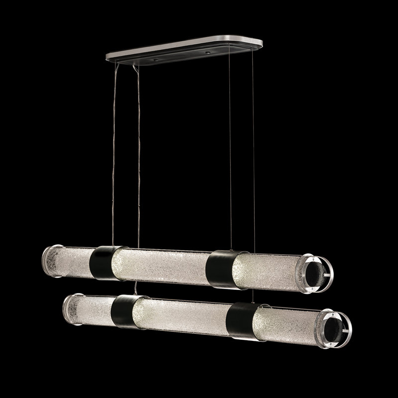 Bond 8 - Light LED Pendant, Black/Silver, Clear