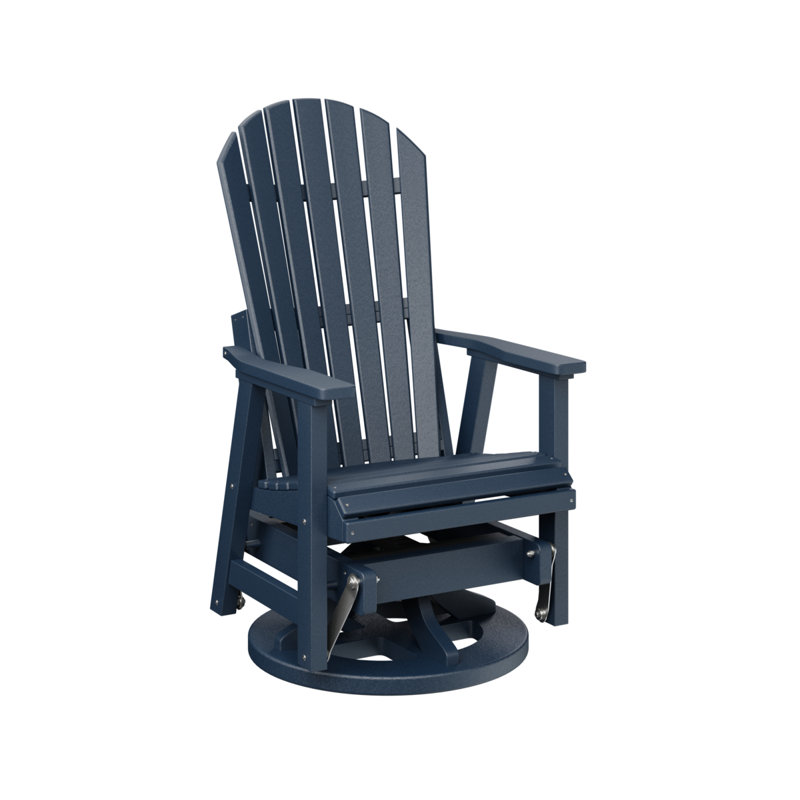 Comfo Back Outdoor Glider, Navy Blue