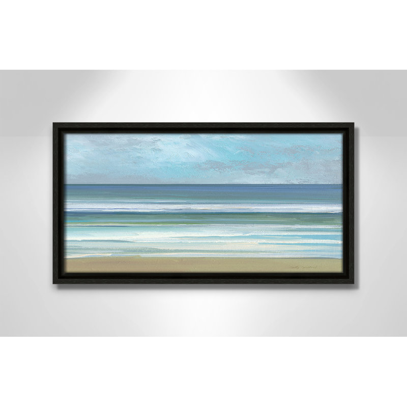 «Gentle Waves II» par Sally Swatland, Espresso, H 9,5 po x l 17,5 po