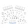 64-Piece Small Pegboard Organizer Accessory Kit, Hooks Assortment, and Storage System