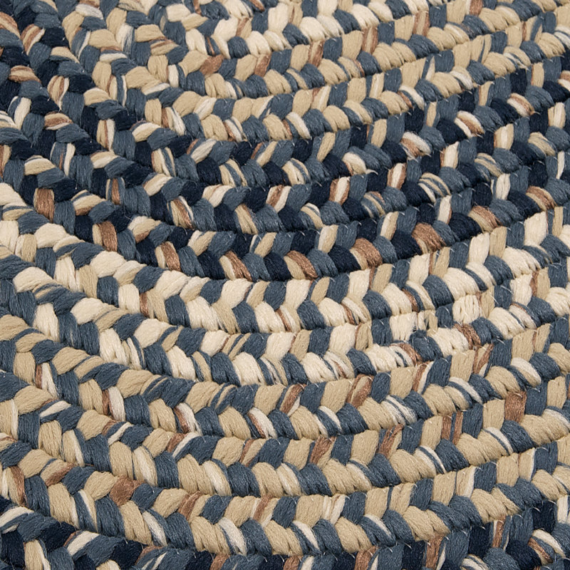 Tapis intérieur / extérieur Walddon - bleu marine, Rond 7 pi