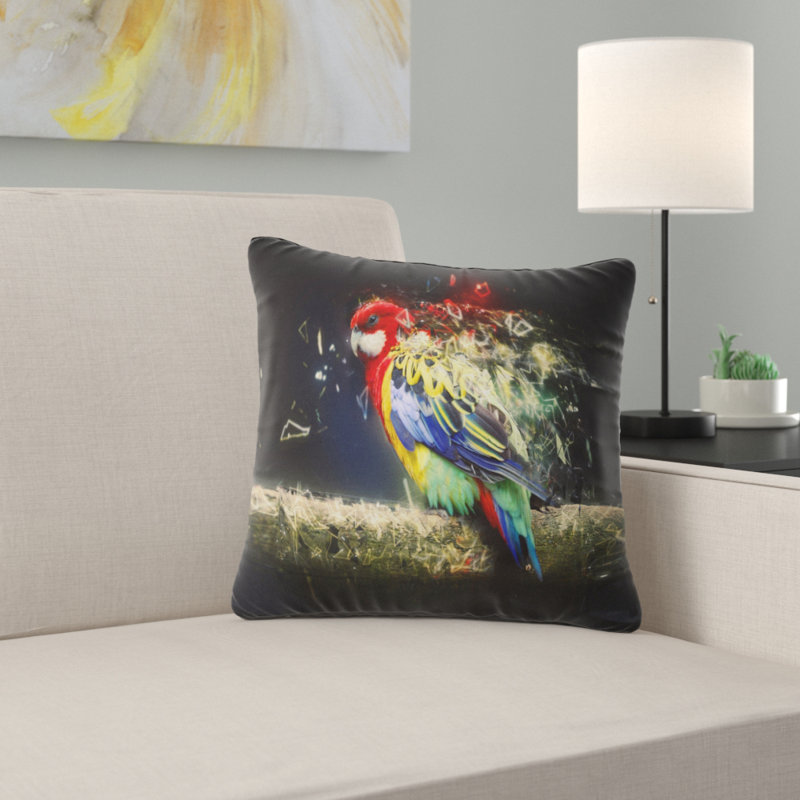 Housse et insert de coussin carré Animal, 16 po x 1 po, Coussin décoratif