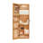 Solid Wood Jewelry Armoire Organizer Cabinet With Full-Length Mirror, 47.5X14.3 In Wall-Mounted Lockable With LED Light-213706344