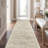 Vintage Distressed Non Slip Washable Area Rug(Beige)-471609326