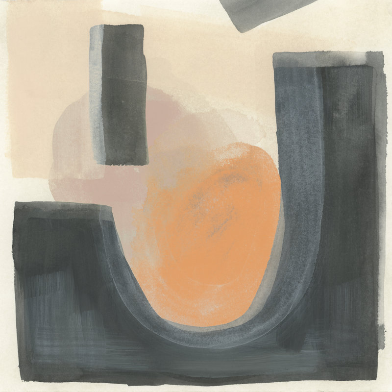 Portico Peach II by June Erica Vess - Wrapped Canvas Print, 30 cm H x 30 cm W