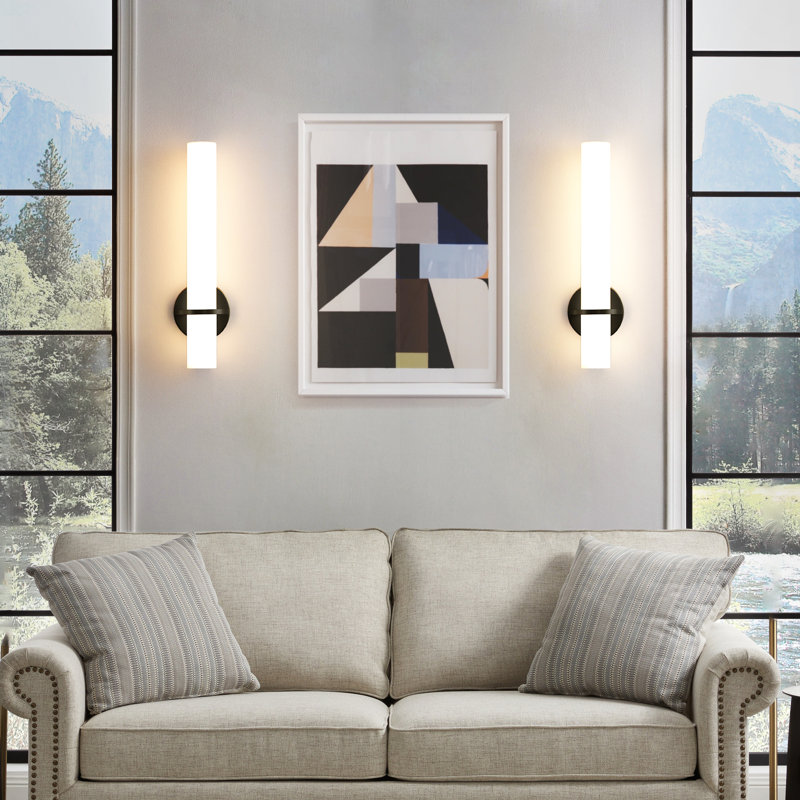 Boscobel LED Wallchiere Dimmable Wall Sconce, Matte Black