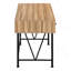 Bureau d'ordinateur, bureau personnel, ordinateur portable, tiroirs de rangement, L 48 po, bureau, stratifié brun, métal noir, transitionnel-1416222699