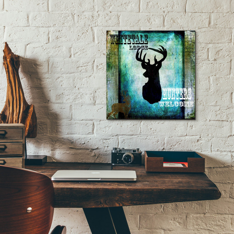 Art mural en verre acrylique «Lodge Whitetale Lodge» par Lightbox Journal, H 12 po x l 12 po x P 0,13 po