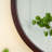 19.7" Circle Wall Mirror With Wooden Frame-1614302796