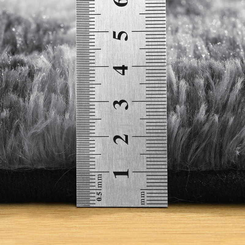 Tapis moelleux à poils longs Wymond, Rectangle 4pi x 6 pi