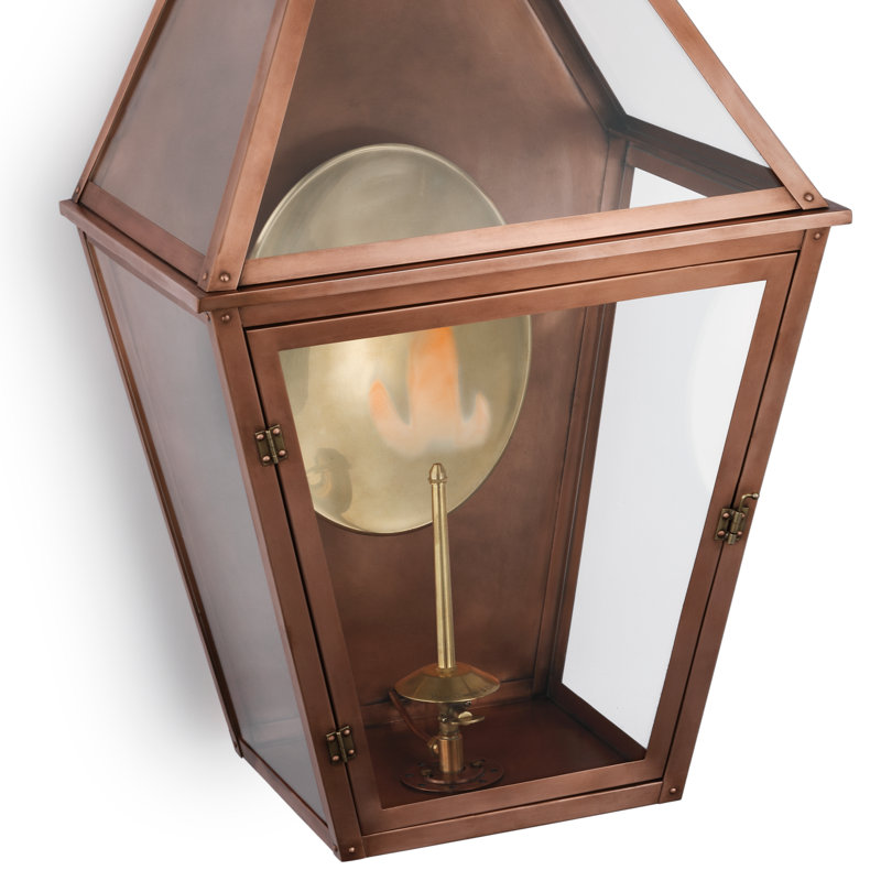 Stratford Gas 1 - Light Outdoor Wall Lantern, 32.25'' H x 18'' W x 14.75'' D