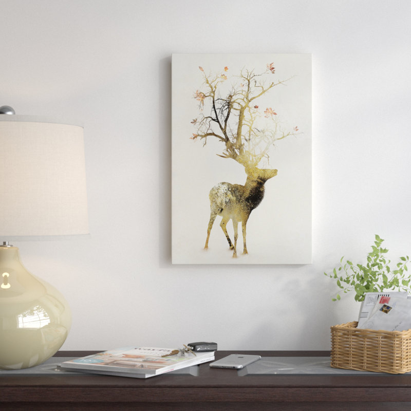 Automne, impression sur toile tendue, H 26 po x l 18 po x p 1,5 po