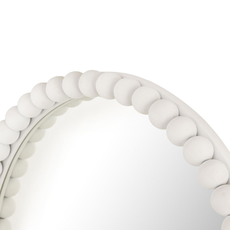 Miroir biseauté, Blanc