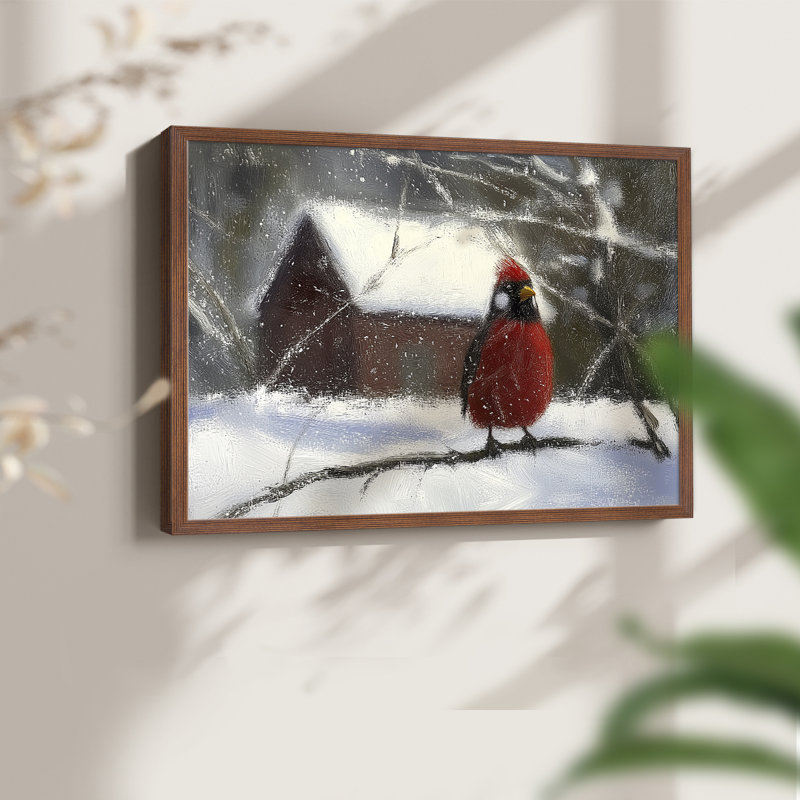 Chirstmas Art-CCI -Framed Print - Restickable, Noyer, H 11 po x l 14 po