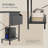 L-Shaped Desk With 23.62" W Shelving Unit + Jaece 2-Drawer Dresser – Space-Saving Office And Bedroom Furniture Set-116659382