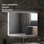 Armoire à pharmacie lumineuse avec miroir, miroir de salle de bain mural 26 po x 36 po avec rangement, armoire murale de salle de bain 3 couleurs avec charge USB, tablette réglable