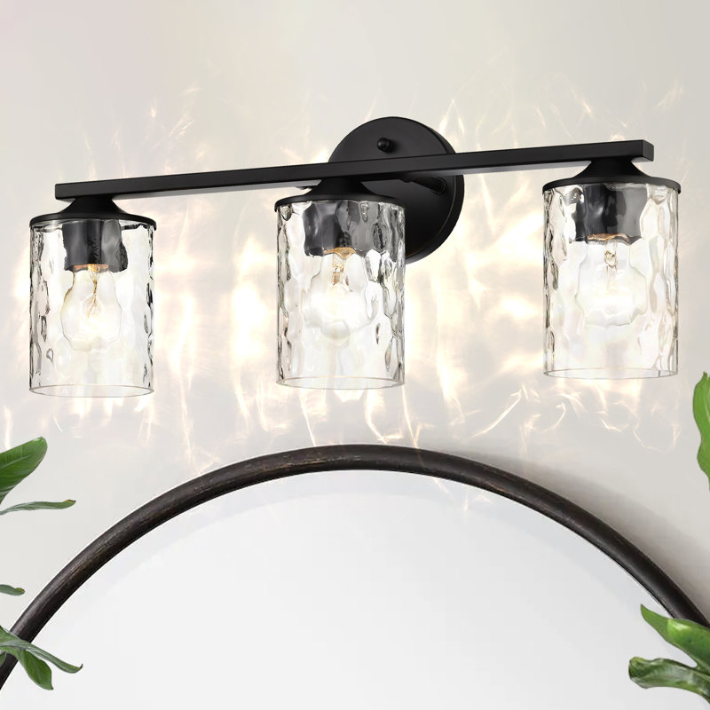 21.25" W Dimmable Steel Vanity Light , Matte Black, 3