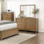 Commode de rangement 5 tiroirs brun clair