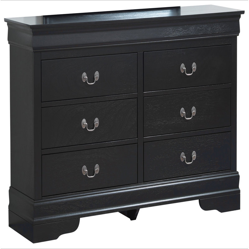 Commode élégante noire