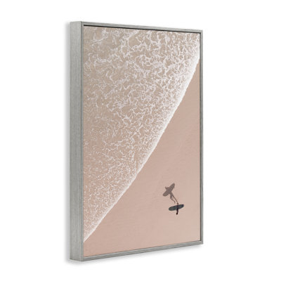 «Beach Surfer Silhouette», estampe numérique par Nataly White