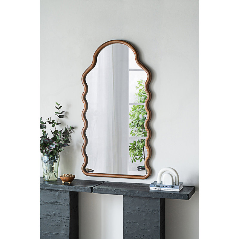Miroir arqué avec cadre unique