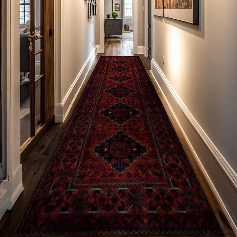 Wool Oriental Area Rug, Runner 2'9" x 8'10"