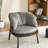 27.4" W Velvet Cotton Linen Removable Lounge Chair Accent Chair-1247396122