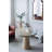 Arched Taper Candle Holder - 10x2x5.5" - White Marble