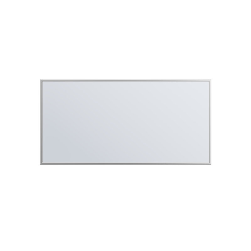 Miroir de salle de bain moderne et contemporain Hurtsboro, Argent brossé