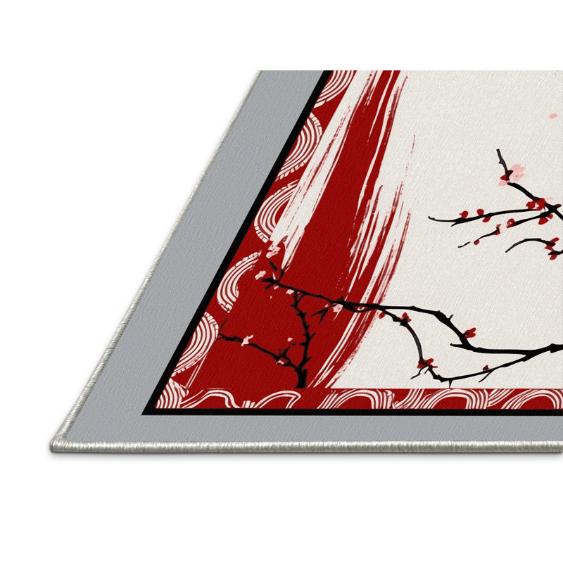 Woven Sakura Rug, Square 4'