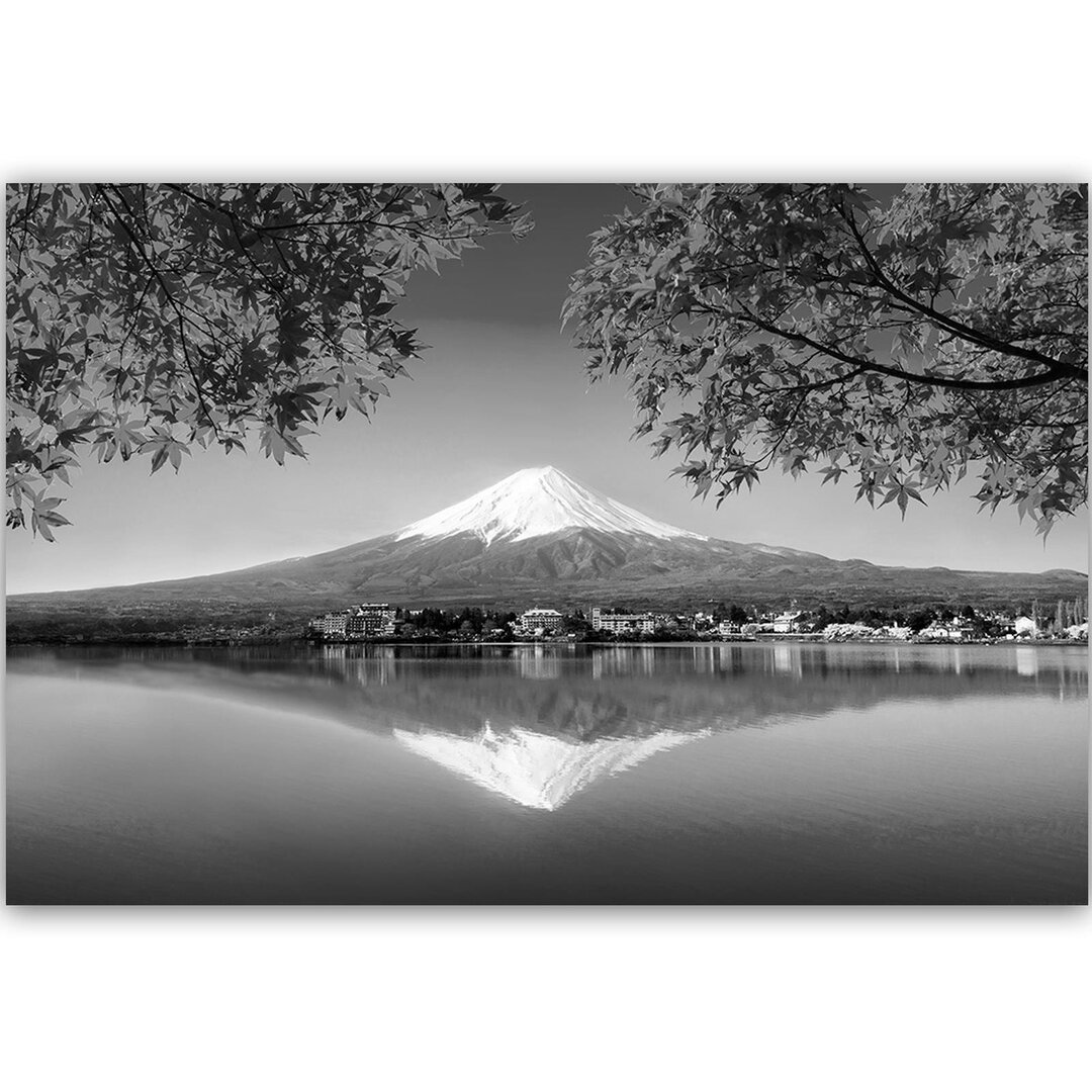 Leinwandbild Mount Fuji mit See 2