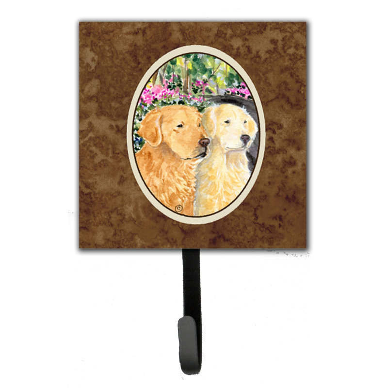 Porte-laisse et crochet pour clé golden retriever