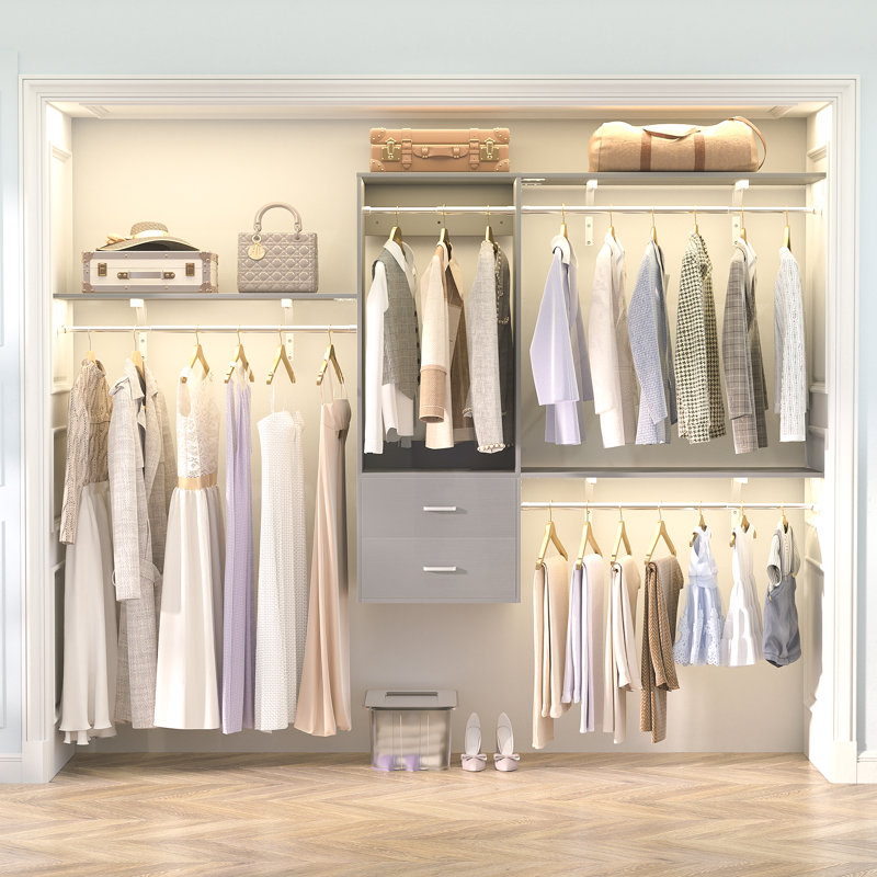 Système d'organisation avec 2 tiroirs, rangement pour salle de lavage, Blanc