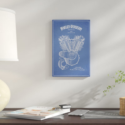 « harley-davidson motocyclettes engine », impression sur toile