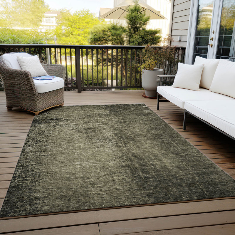 Tapis intérieur / extérieur Francine avec envers antidérapant, Rectangle 5 pi x 7 pi 6 po