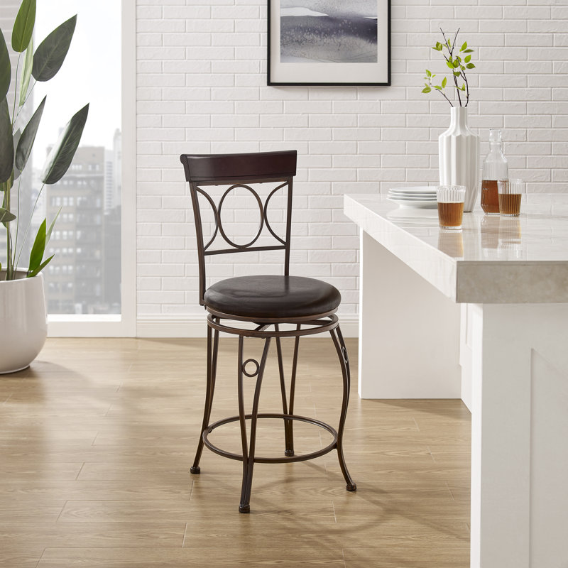 Tabouret de bar et de comptoir pivotant Rosalia, Tabouret de comptoir (siège d'une hauteur de 24 p